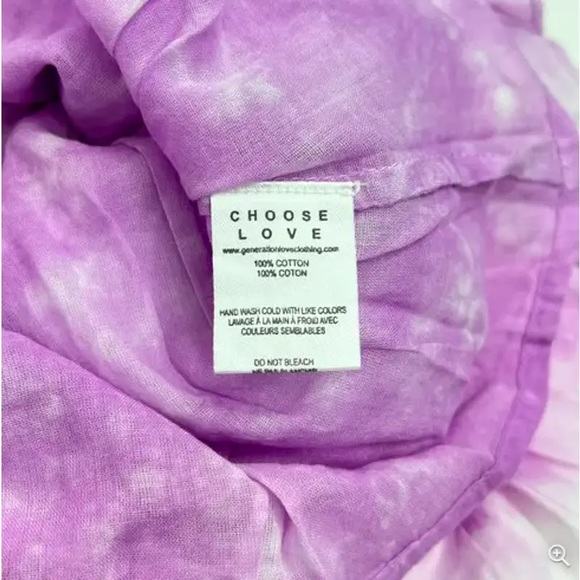 (A7) Generation Love Athena Lilac Tie-dye Ruffled Mini Skirt, Size XS, NWT - Picture 8 of 11